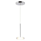 Kuzco Stephord 4-in Black/clear Glass Led Pendant