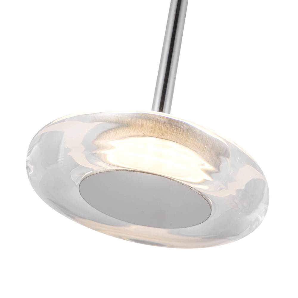 Kuzco PD97204-CH/CL Chrome,Clear Glass Stephord 4-in Chrome/clear Glass Led Pendant Image 3