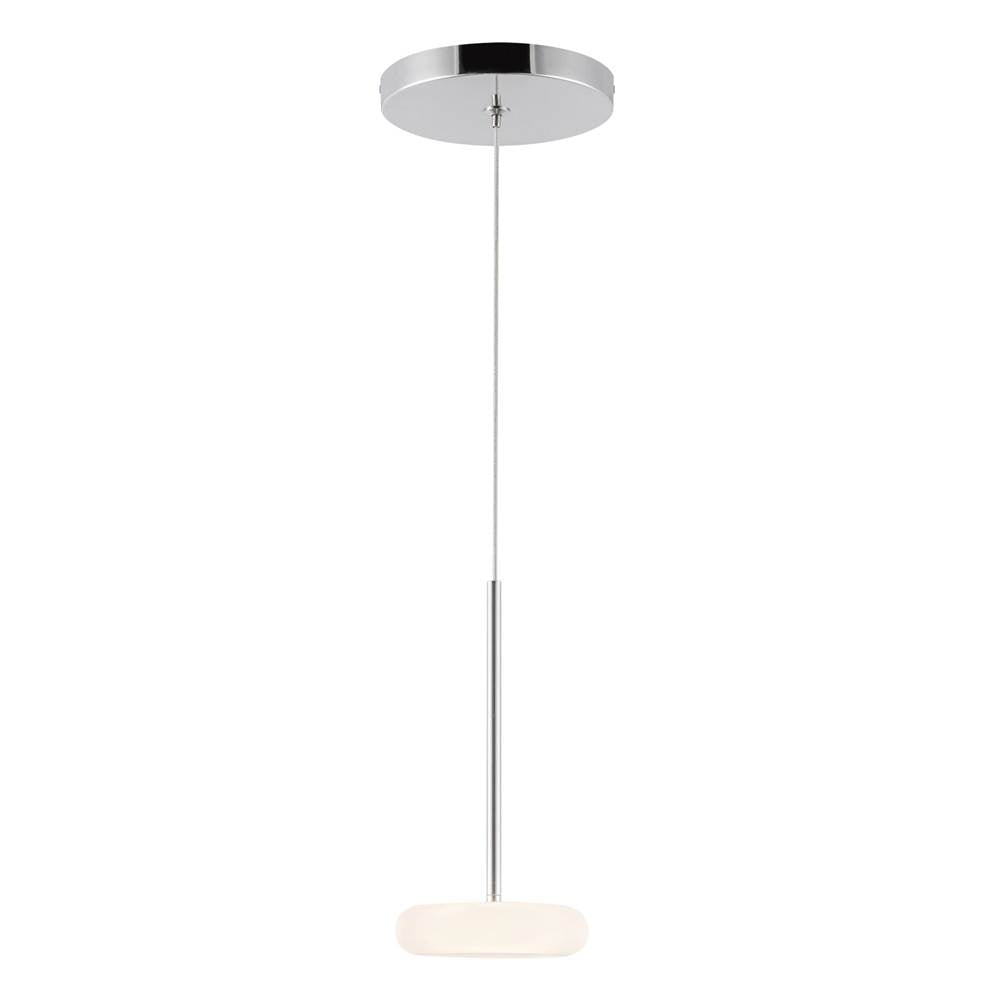Kuzco Stephord 4-in Black/clear Glass Led Pendant