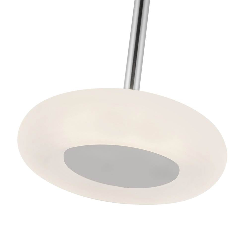 Kuzco PD97204-CH/FR Chrome,Frosted Glass Stephord 4-in Chrome/frosted Glass Led Pendant Image 3