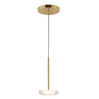 Kuzco Stephord 4-in Black/clear Glass Led Pendant