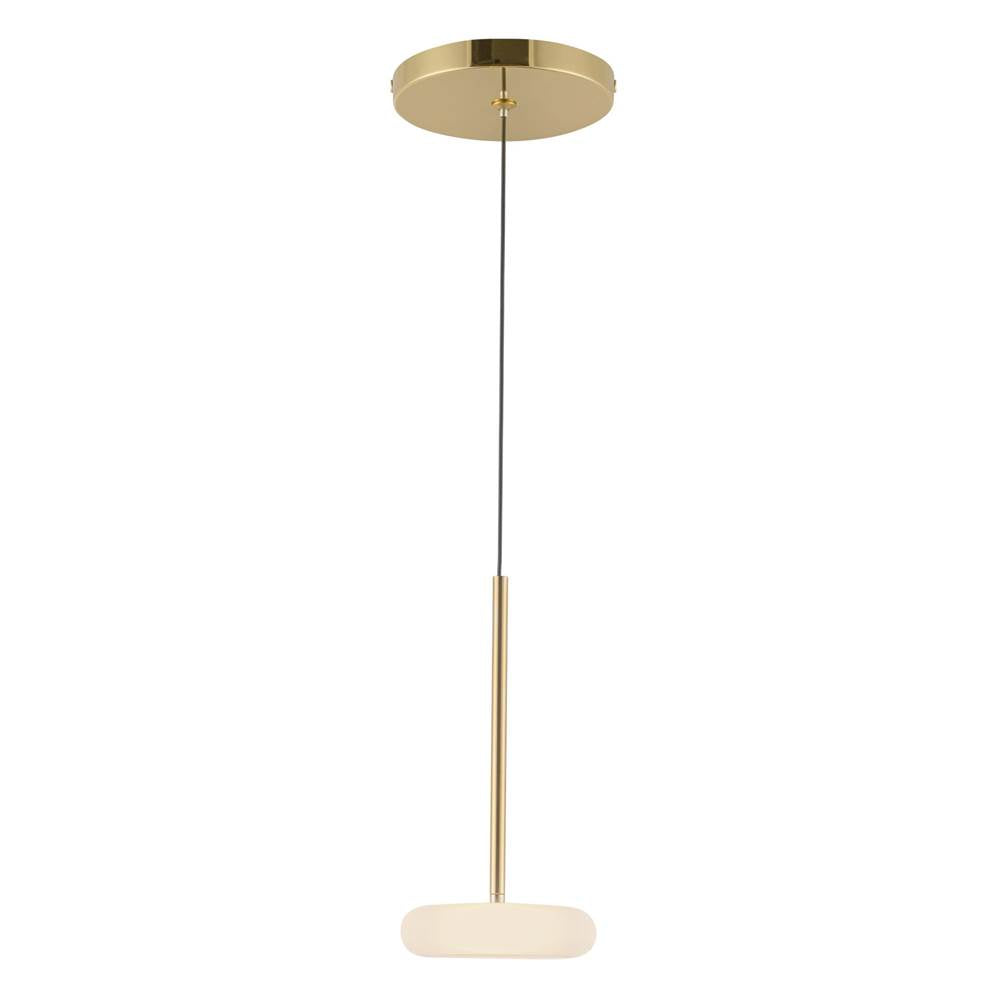 Kuzco Stephord 4-in Black/clear Glass Led Pendant