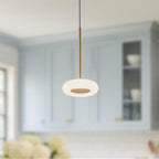 Kuzco PD97204-MRB/FR Metallic Brass,Frosted Glass Stephord 4-in Metallic Brass/frosted Glass Led Pendant Image 2