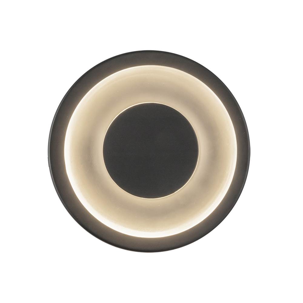 Kuzco Stephord 4-in Black/clear Glass Led Wall Sconce