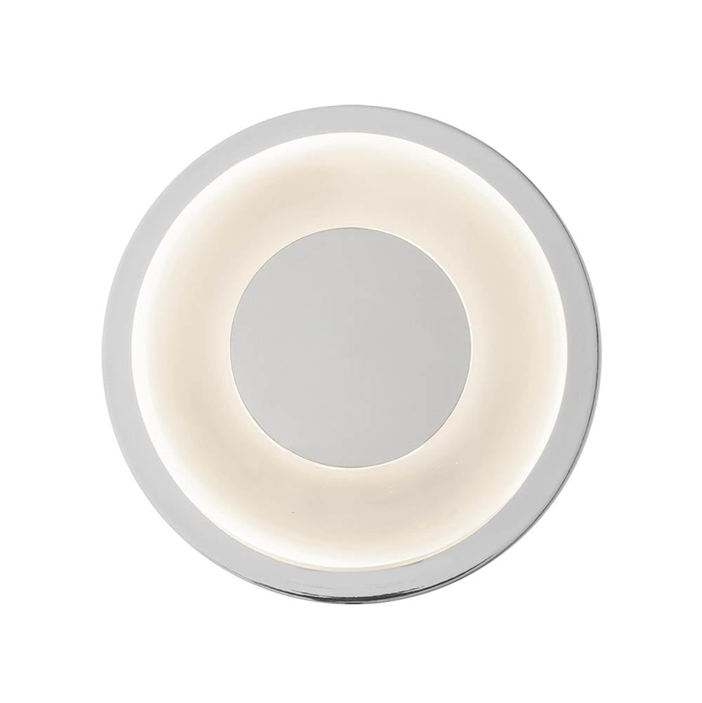 Kuzco Stephord 4-in Black/clear Glass Led Wall Sconce