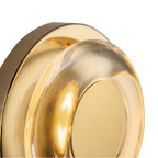 Kuzco WS97204-MRB/CL Metallic Brass,Clear Glass Stephord 4-in Metallic Brass/clear Glass Led Wall Sconce Image 3