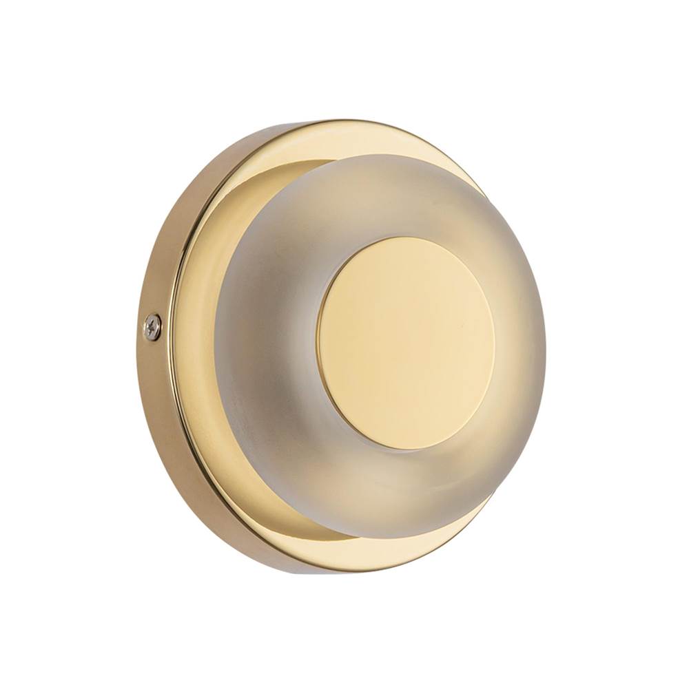 Kuzco WS97204-MRB/FR Metallic Brass,Frosted Glass Stephord 4-in Metallic Brass/frosted Glass Led Wall Sconce Image 3