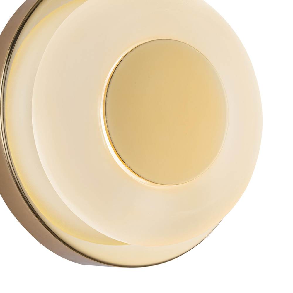 Kuzco WS97204-MRB/FR Metallic Brass,Frosted Glass Stephord 4-in Metallic Brass/frosted Glass Led Wall Sconce Image 2