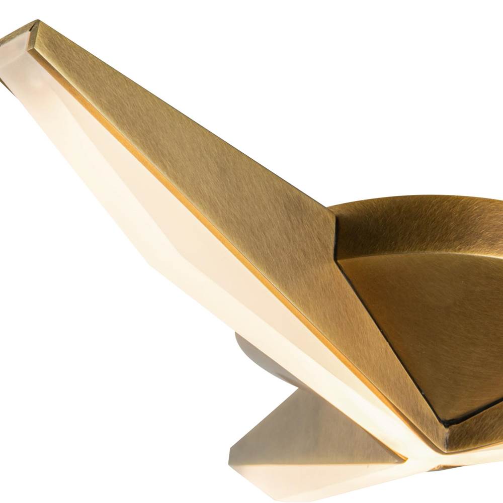 Kuzco FM64215-VB Vintage Brass Tachi 15-in Vintage Brass Led Flush Mount Image 2