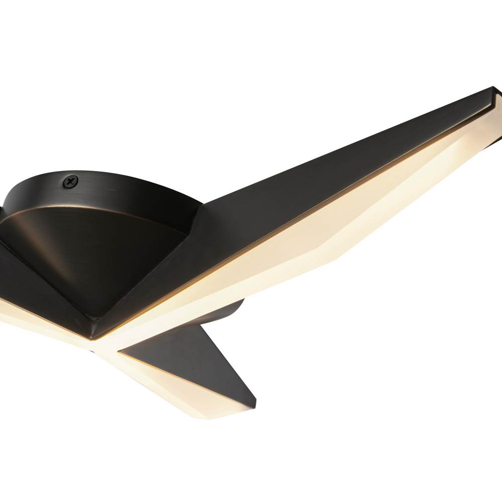 Kuzco FM64218-UB Urban Bronze Tachi 18-in Urban Bronze Led Flush Mount Image 2