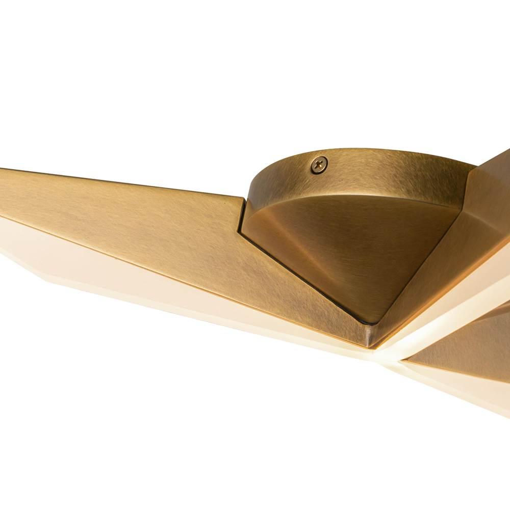 Kuzco FM64218-VB Vintage Brass Tachi 18-in Vintage Brass Led Flush Mount Image 3