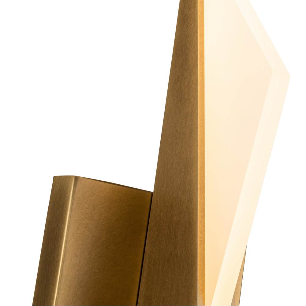 Kuzco WS64215-VB Vintage Brass Tachi 4-in Vintage Brass Led Wall Sconce Image 2