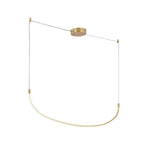 Kuzco Talis 36-in Brushed Gold Led Linear Pendant