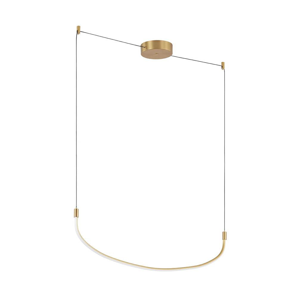Kuzco LP89048-BG Brushed Gold Talis 48-in Brushed Gold Led Linear Pendant Image 1