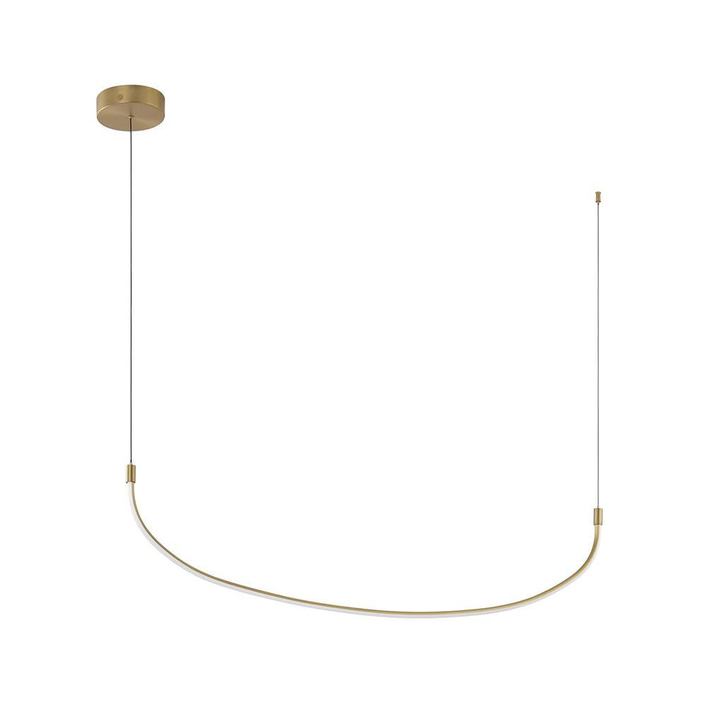 Kuzco Talis 48-in Brushed Gold Led Linear Pendant