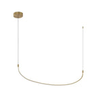 Kuzco Talis 48-in Brushed Gold Led Linear Pendant