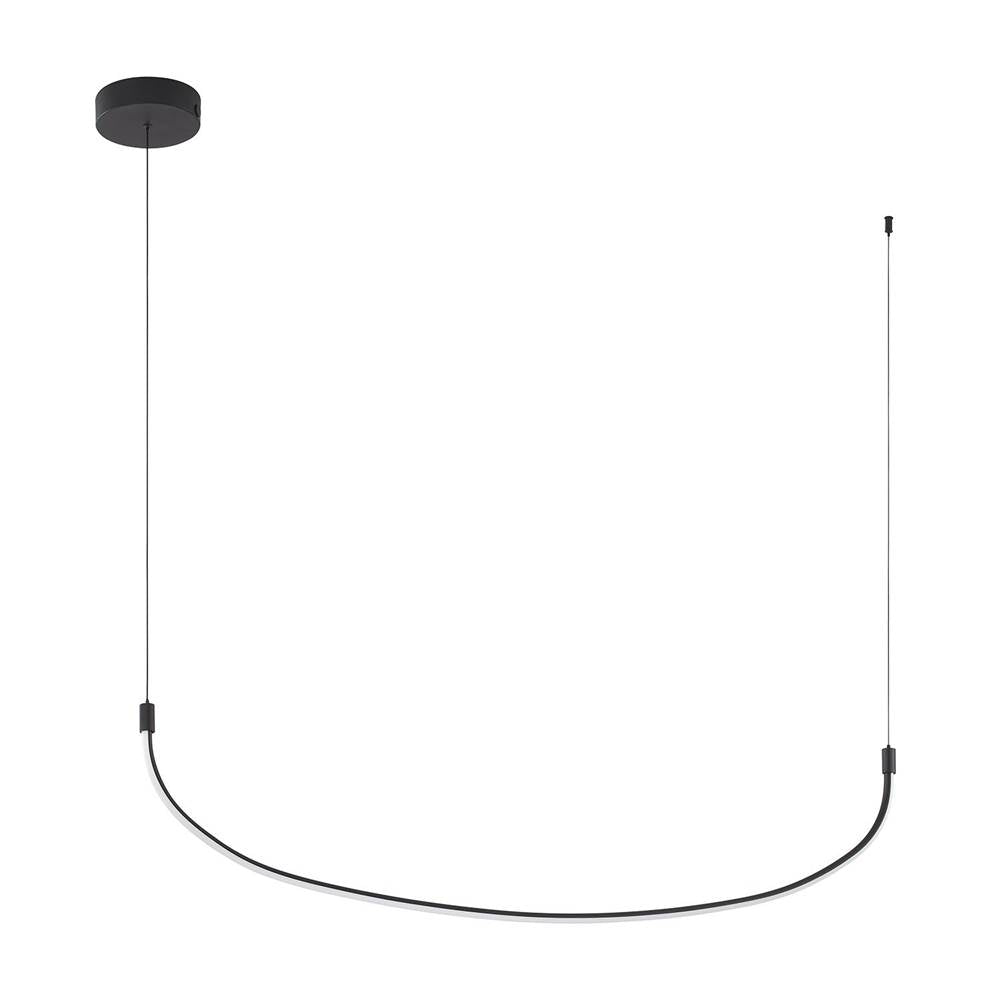 Kuzco LP89048-BK Black Talis 48-in Black Led Linear Pendant Image 1
