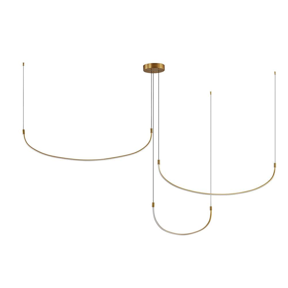 Kuzco Talis 70-in Brushed Gold Led Multi Pendant