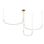 Kuzco Talis 70-in Brushed Gold Led Multi Pendant