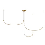 Kuzco Talis 70-in Brushed Gold Led Multi Pendant