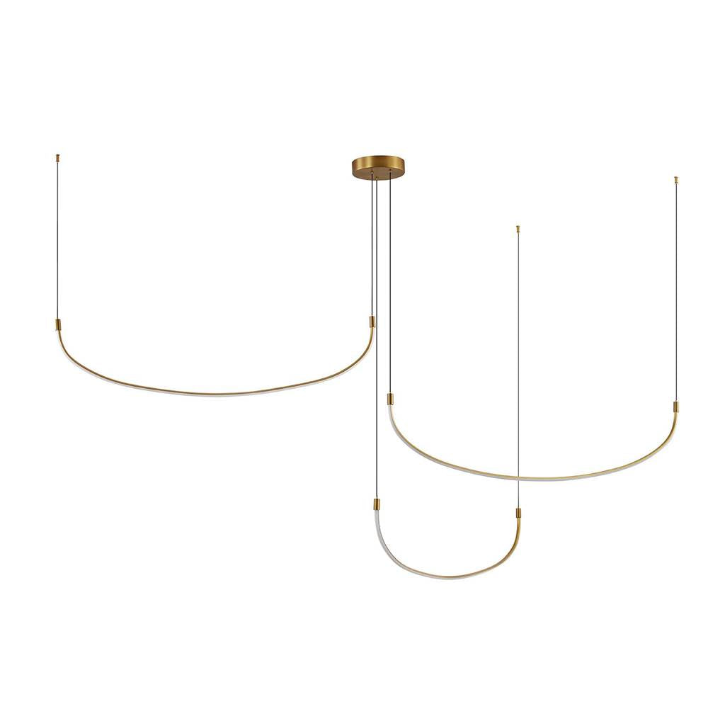 Kuzco Talis 70-in Brushed Gold Led Multi Pendant