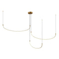 Kuzco Talis 90-in Brushed Gold Led Multi Pendant