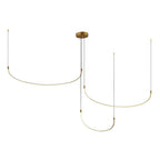 Kuzco Talis 90-in Brushed Gold Led Multi Pendant