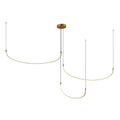 Kuzco Talis 90-in Brushed Gold Led Multi Pendant