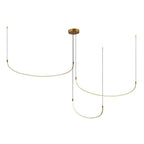 Kuzco Talis 90-in Brushed Gold Led Multi Pendant
