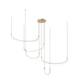 Kuzco Talis 70-in Brushed Gold Led Multi Pendant