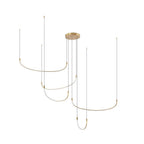Kuzco Talis 70-in Brushed Gold Led Multi Pendant