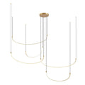 Kuzco Talis 90-in Brushed Gold Led Multi Pendant