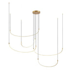Kuzco Talis 90-in Brushed Gold Led Multi Pendant