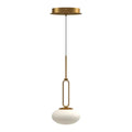 Kuzco Tavira 6-in Brushed Gold Led Pendant