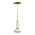Kuzco Tavira 6-in Brushed Gold Led Pendant