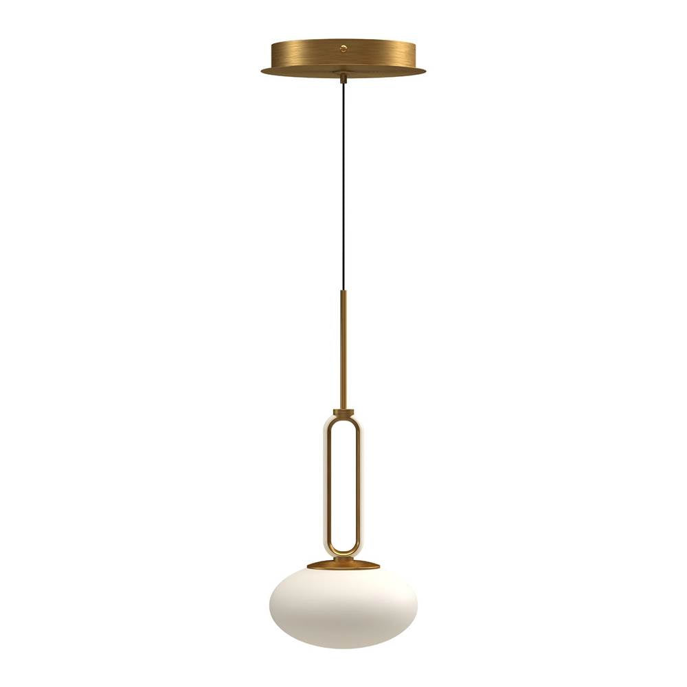 Kuzco Tavira 6-in Brushed Gold Led Pendant