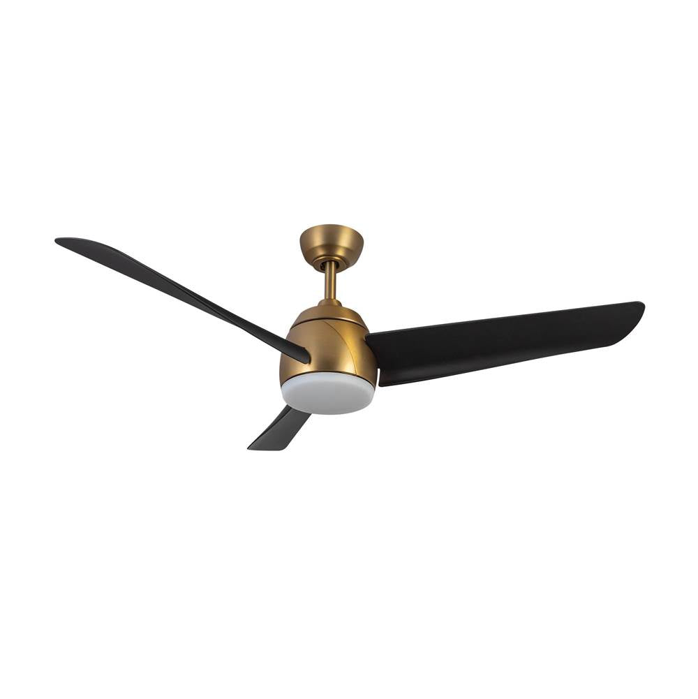 Kuzco Thalia 54-in Brushed Gold/matte Black Led Ceiling Fan