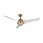 Kuzco Thalia 54-in Brushed Gold/matte Black Led Ceiling Fan
