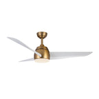 Kuzco CF91954-BG/WH Brushed Gold,Matte White Thalia 54-in Brushed Gold/matte White Led Ceiling Fan Image 9