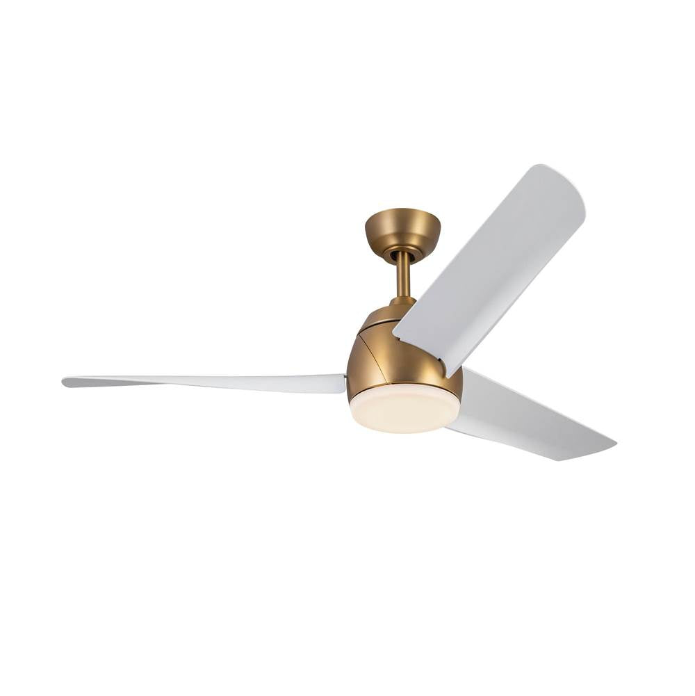 Kuzco CF91954-BG/WH Brushed Gold,Matte White Thalia 54-in Brushed Gold/matte White Led Ceiling Fan Image 7
