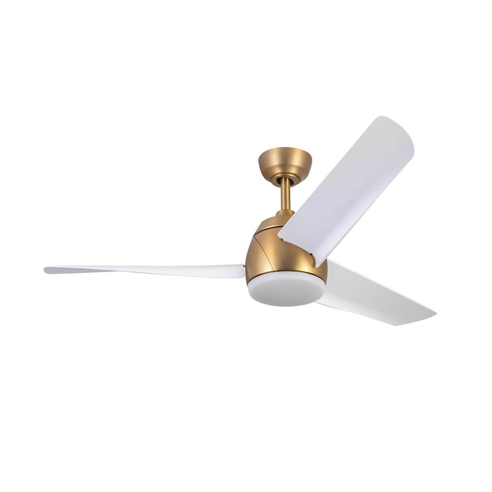Kuzco CF91954-BG/WH Brushed Gold,Matte White Thalia 54-in Brushed Gold/matte White Led Ceiling Fan Image 6