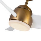 Kuzco CF91954-BG/WH Brushed Gold,Matte White Thalia 54-in Brushed Gold/matte White Led Ceiling Fan Image 5