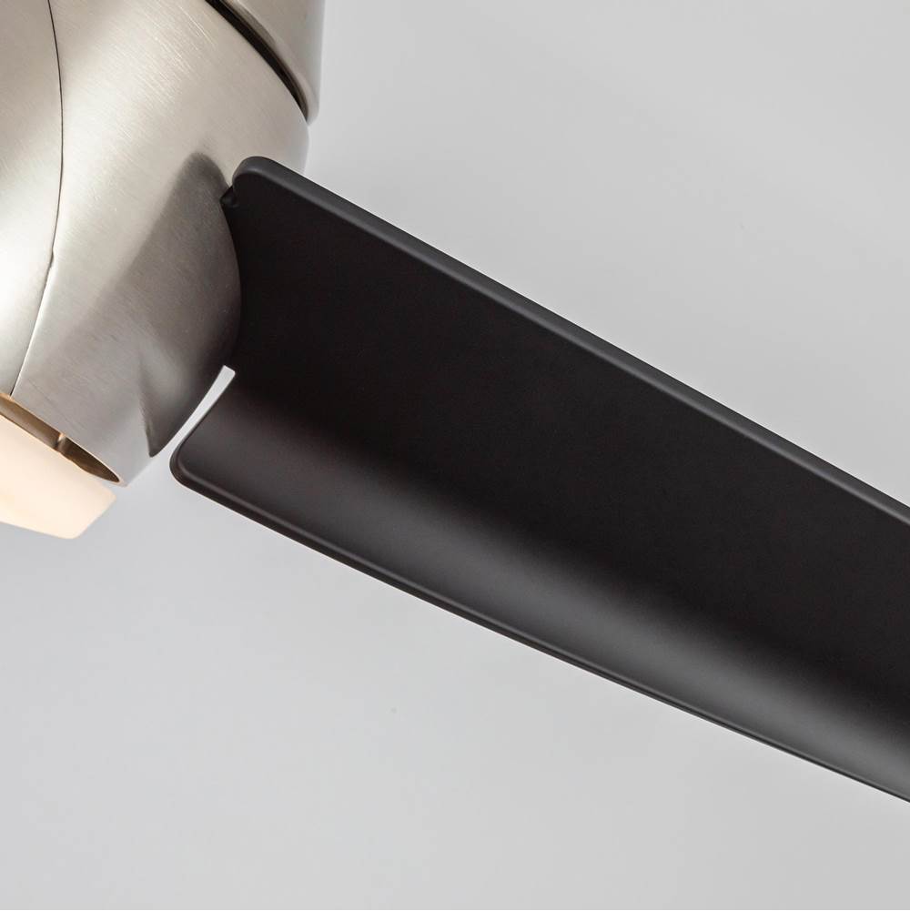 Kuzco CF91954-BN/MB Brushed Nickel,Matte Black Thalia 54-in Brushed Nickel/matte Black Led Ceiling Fan Image 3