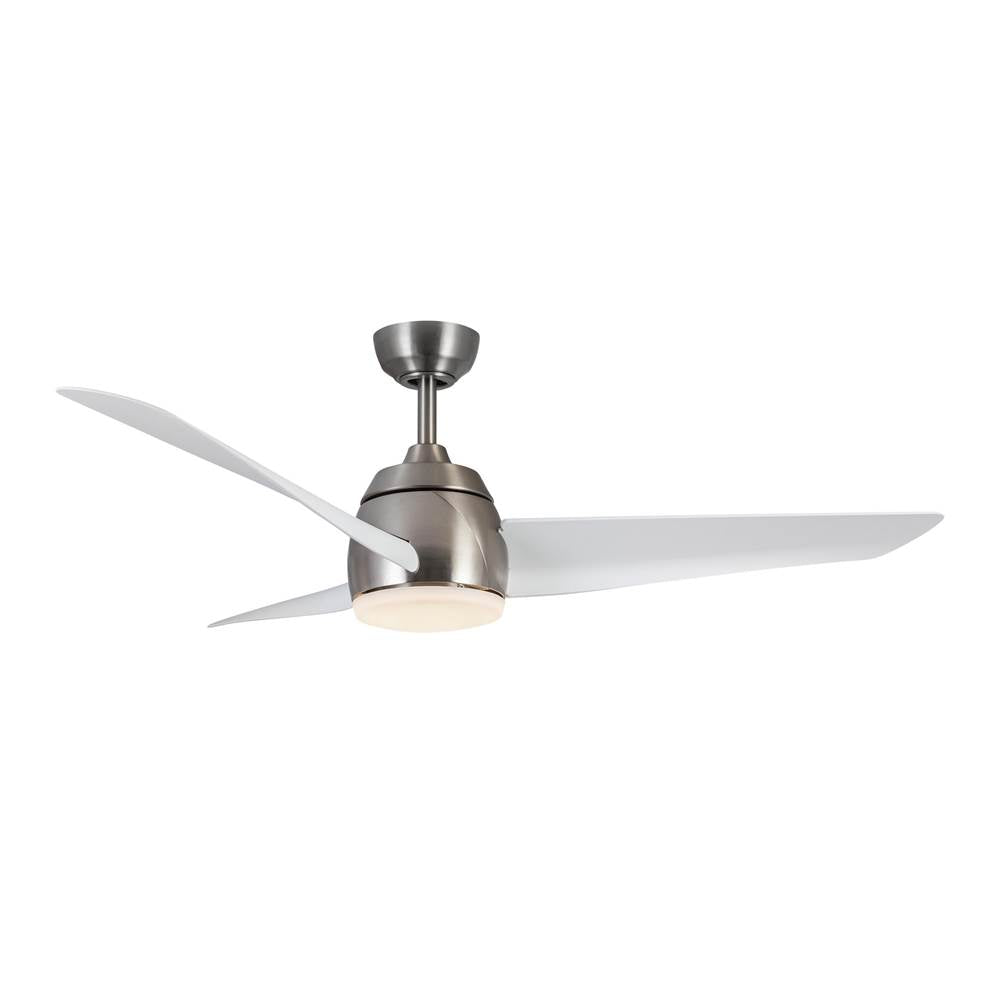 Kuzco CF91954-BN/WH Brushed Nickel,Matte White Thalia 54-in Brushed Nickel/matte White Led Ceiling Fan Image 9