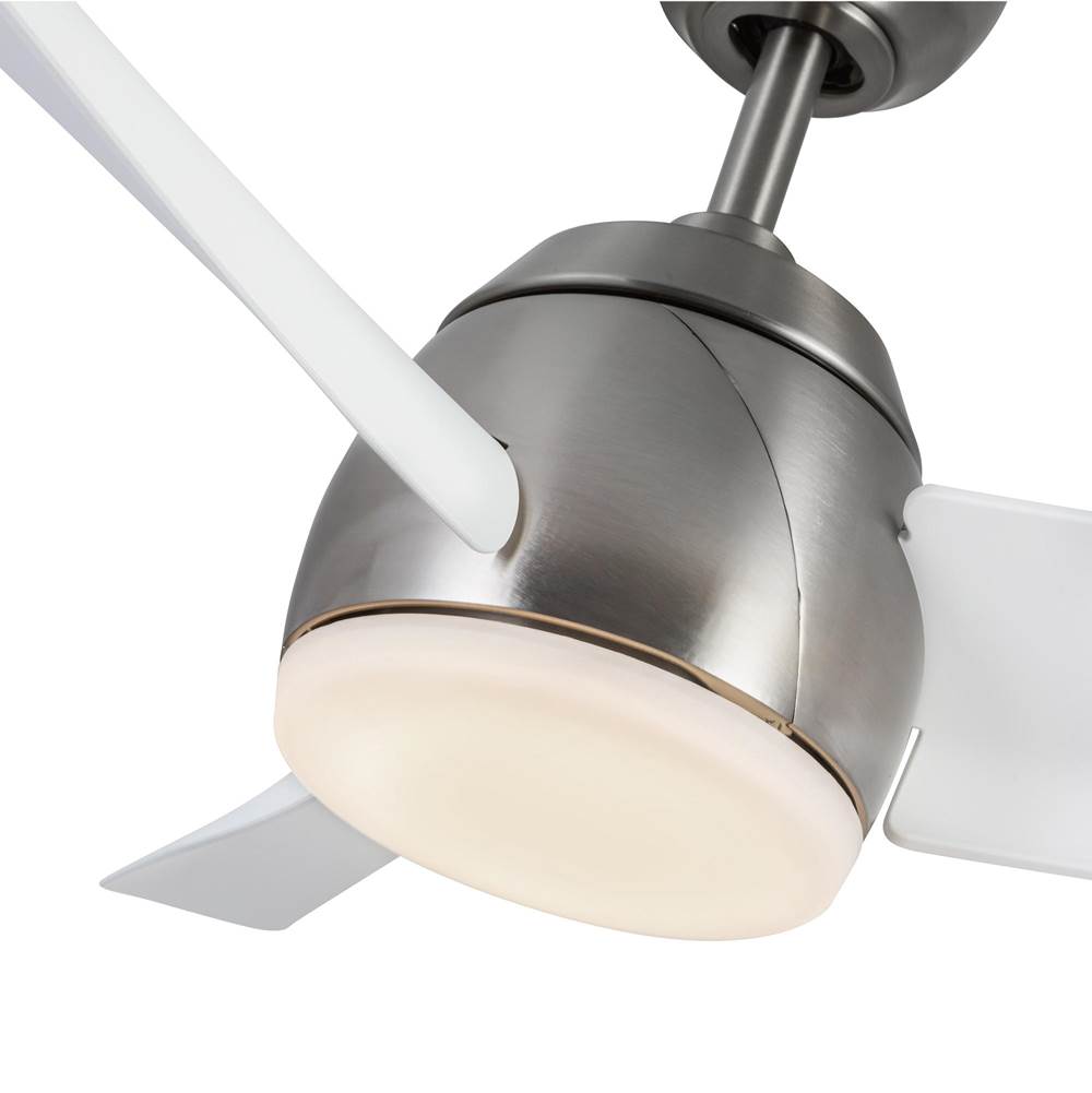 Kuzco CF91954-BN/WH Brushed Nickel,Matte White Thalia 54-in Brushed Nickel/matte White Led Ceiling Fan Image 5