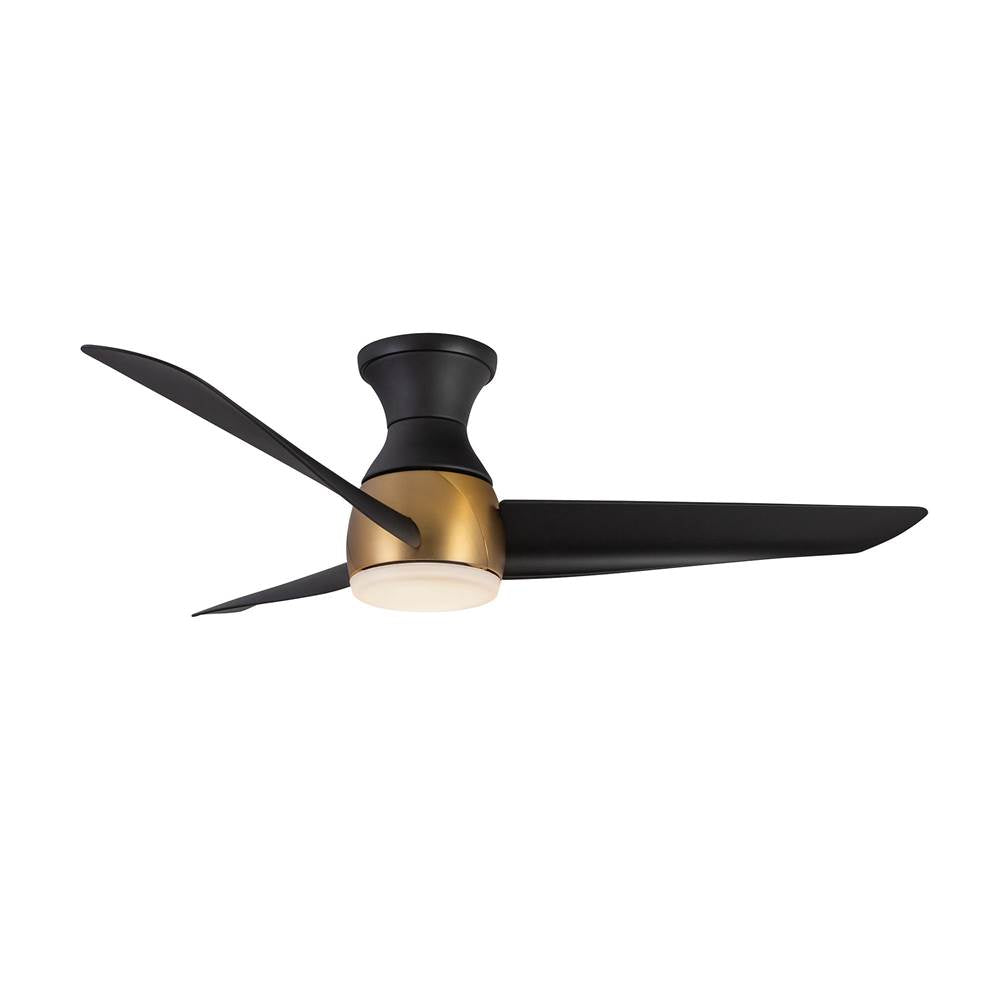 Kuzco HF91954-BG/MB Brushed Gold,Matte Black Thalia 54-in Brushed Gold/matte Black Led Hugger Fan Image 8