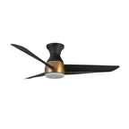Kuzco HF91954-BG/MB Brushed Gold,Matte Black Thalia 54-in Brushed Gold/matte Black Led Hugger Fan Image 7