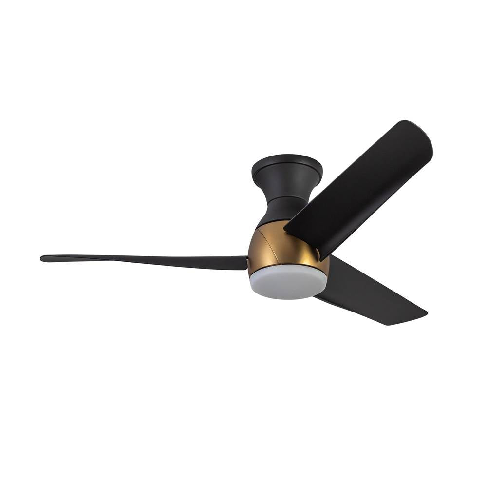 Kuzco HF91954-BG/MB Brushed Gold,Matte Black Thalia 54-in Brushed Gold/matte Black Led Hugger Fan Image 5