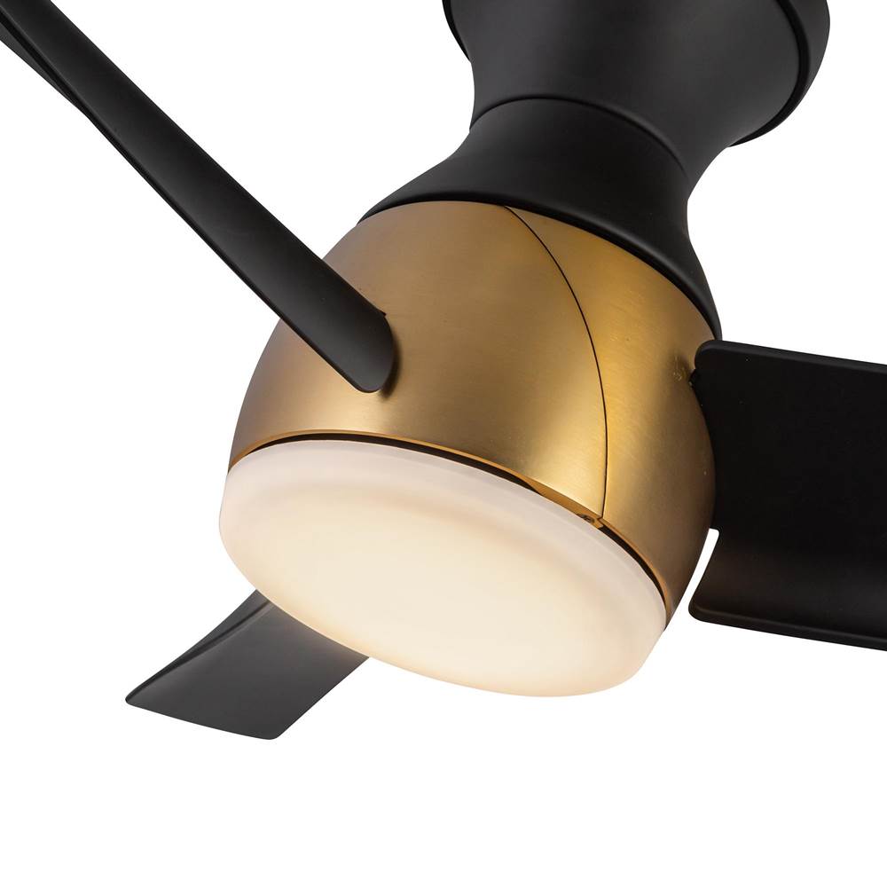 Kuzco HF91954-BG/MB Brushed Gold,Matte Black Thalia 54-in Brushed Gold/matte Black Led Hugger Fan Image 4