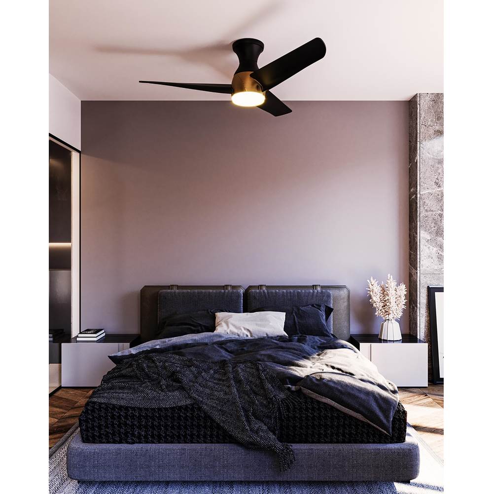 Kuzco HF91954-BG/MB Brushed Gold,Matte Black Thalia 54-in Brushed Gold/matte Black Led Hugger Fan Image 2